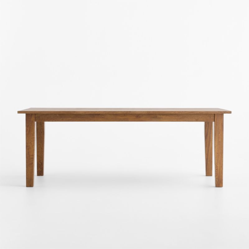 Basque 82"-118" Vintage Brown Solid Wood Extendable Dining Table - Image 6