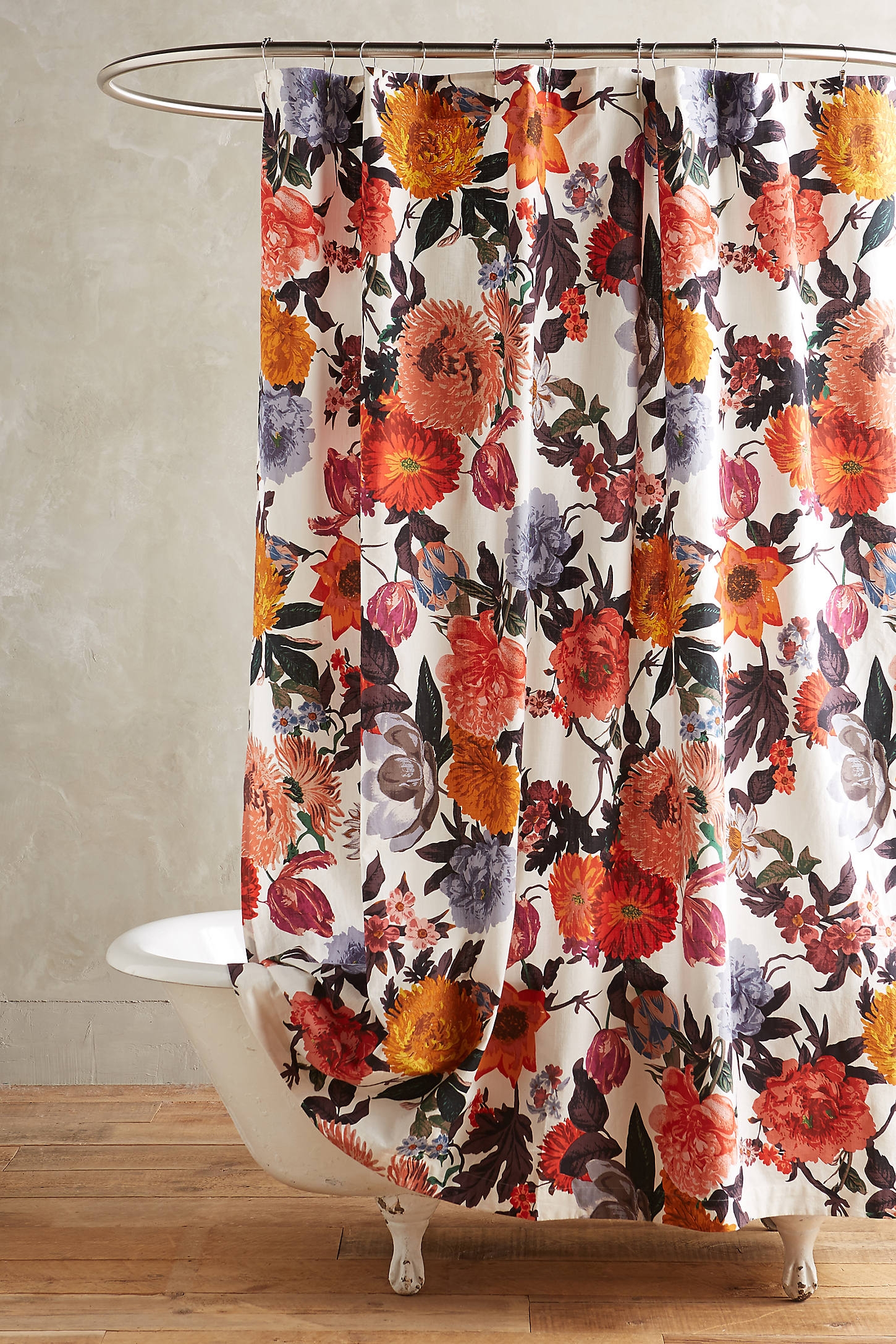 Agneta Organic Cotton Shower Curtain By Anthropologie in Assorted - Image 0