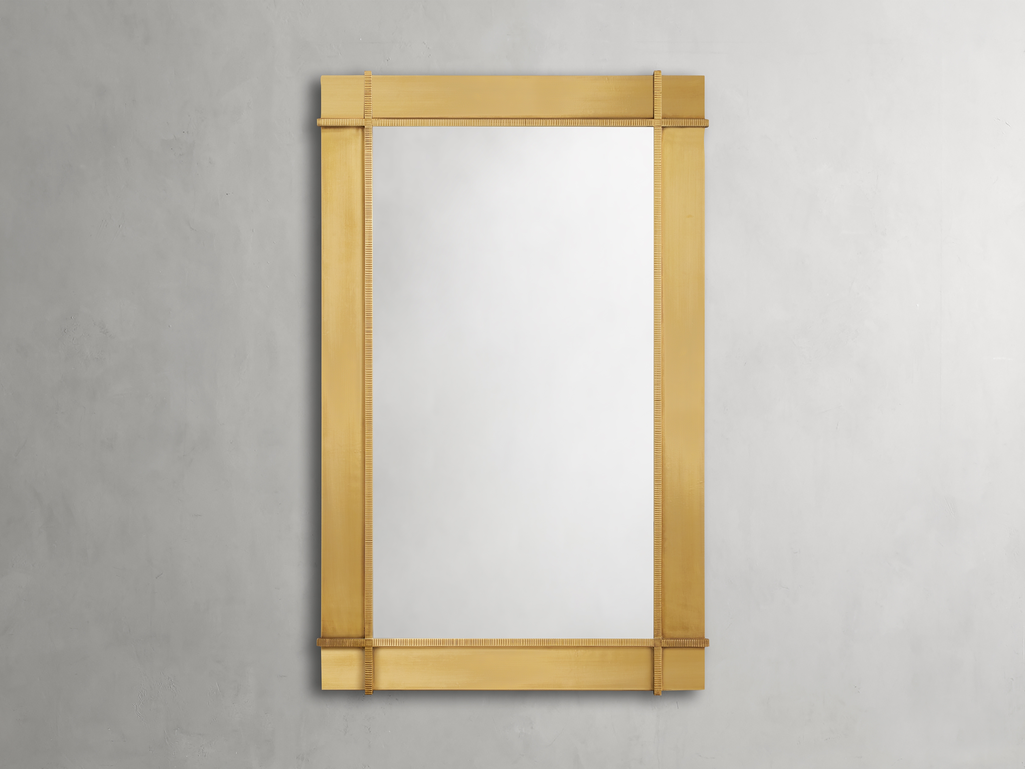 Palaro Wall Mirror in Metal 48" Gold - Image 0
