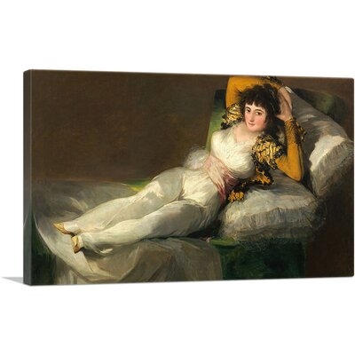 ARTCANVAS The Clothed Maja 1800 Canvas Art Print By Francisco De Goya_Rectangle - Image 0