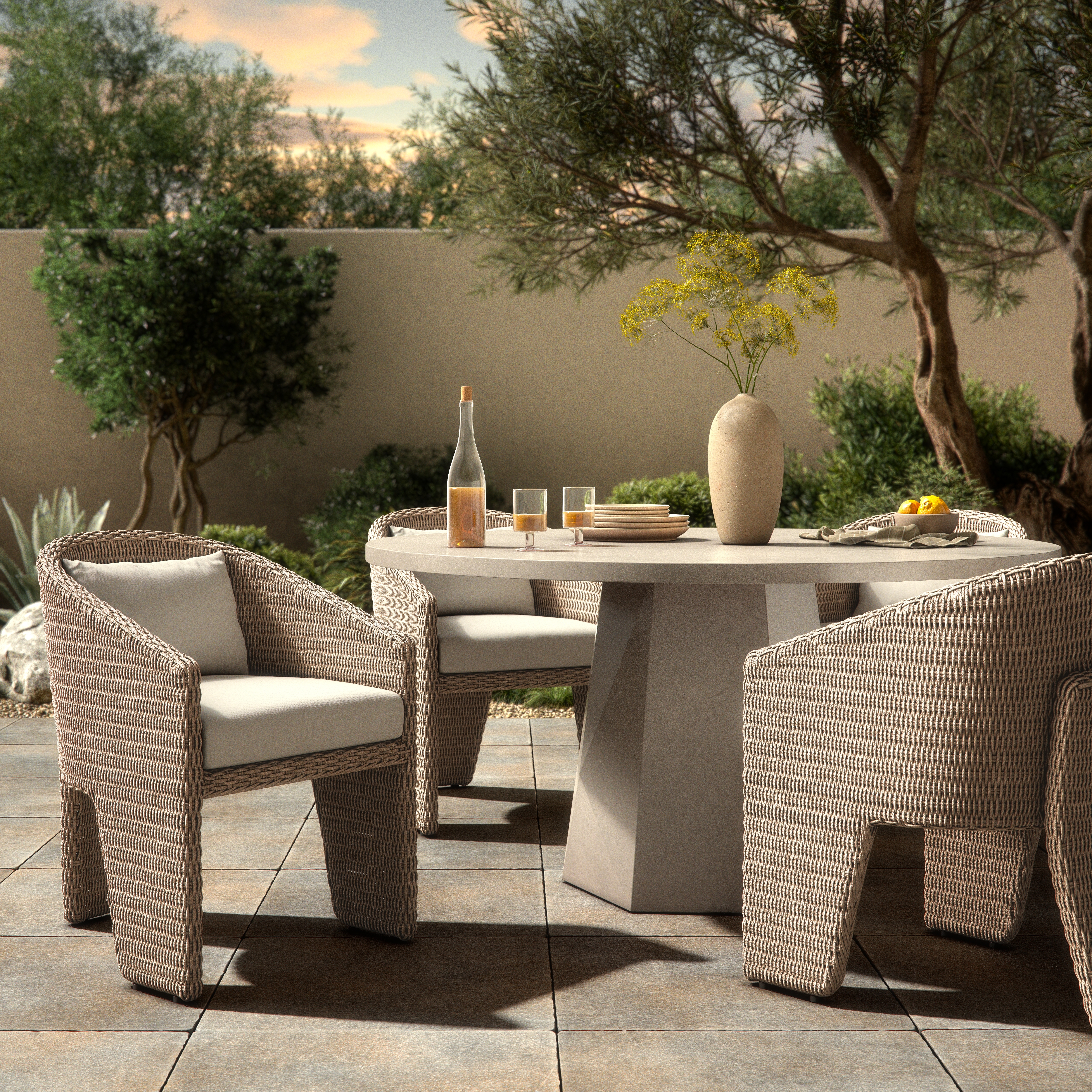 Fae Outdoor Dining Chair - Stinson White - Image 14