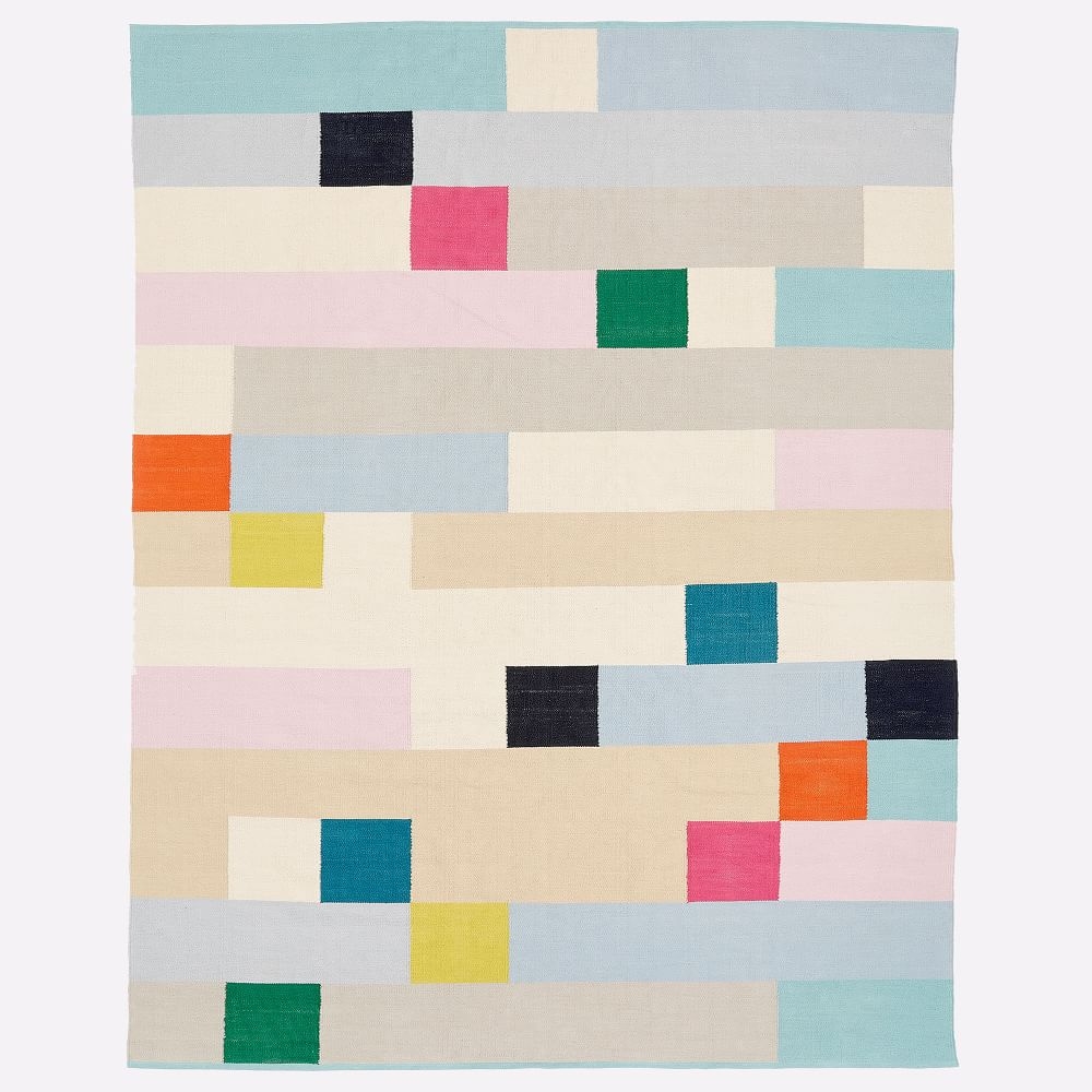 Margo Selby Squares Rug, 8x10, Multi - Image 0