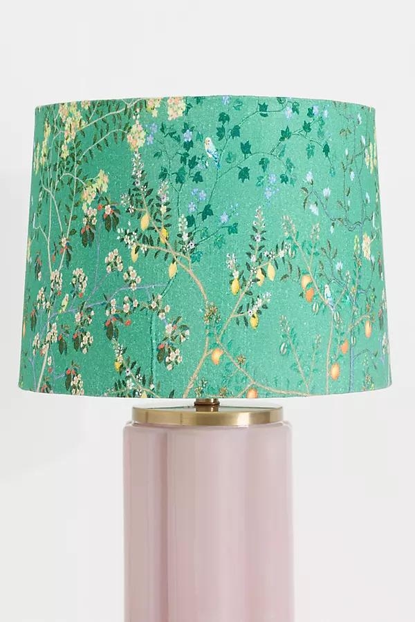 Printed Fabric Drum Lamp Shade - Image 0