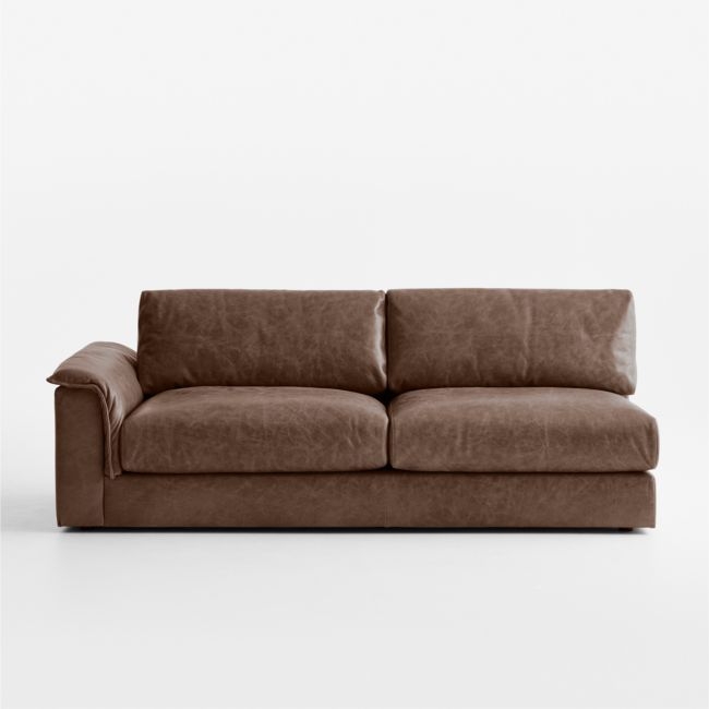 Wythe Leather Left-Arm Sofa Sectional Piece - Image 0