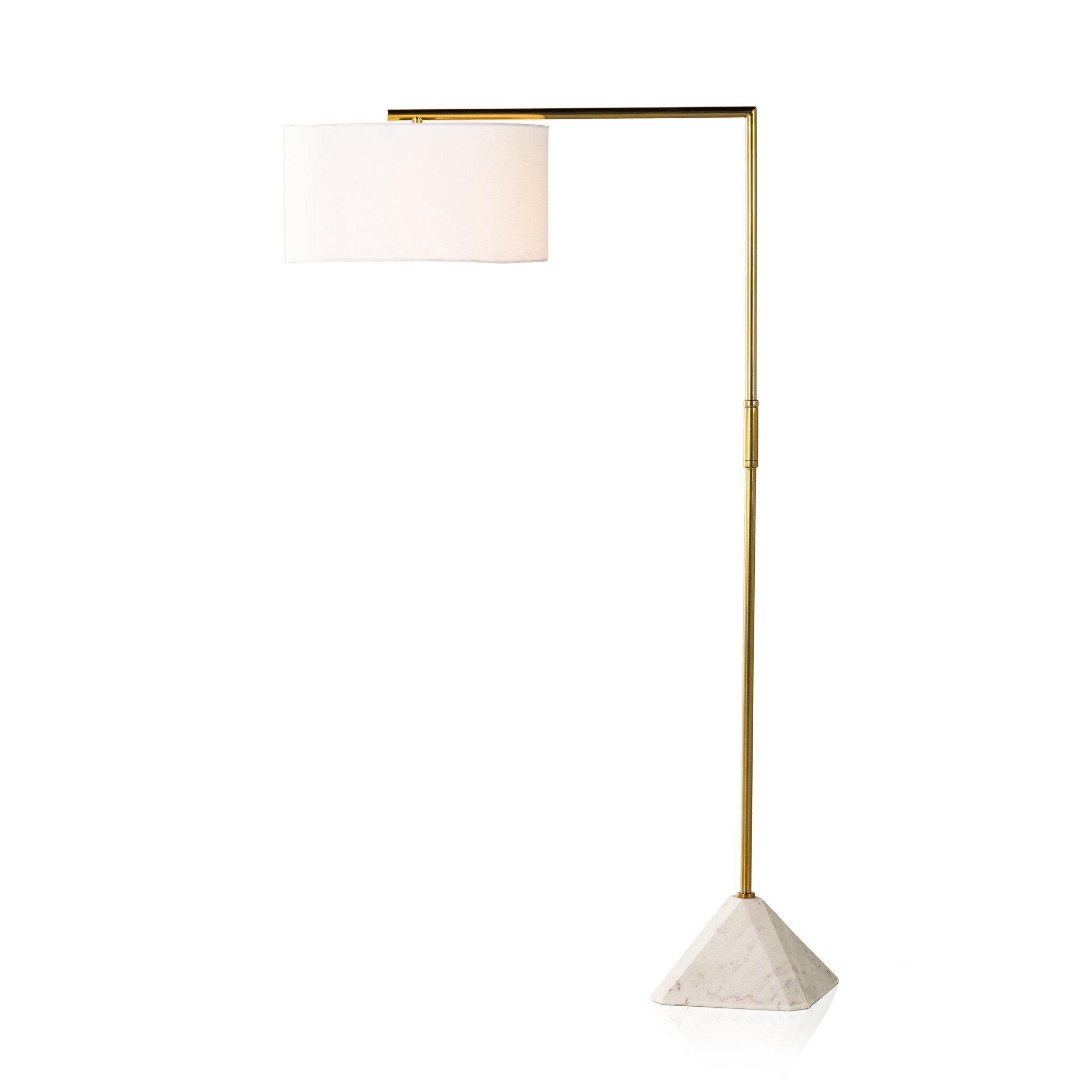 Hartford Floor Lamp - White Marble - Image 2