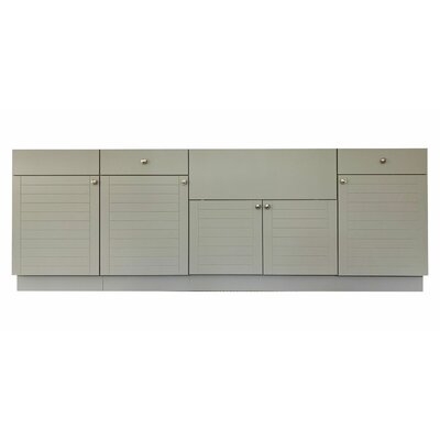 98" 6-Piece Modular Outdoor Kitchen Cabinet - Image 0