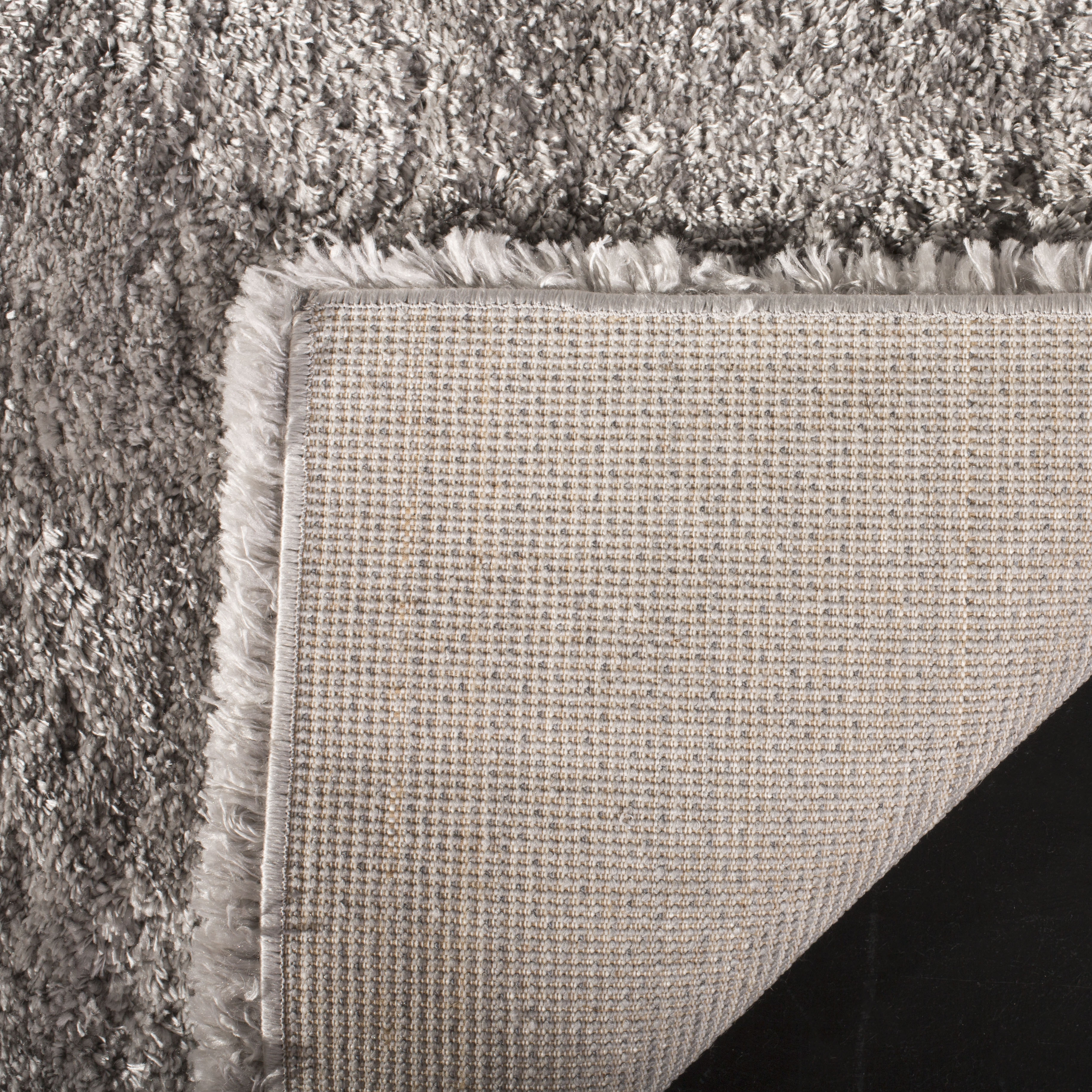 Arlo Home Woven Area Rug, RYG365G, Silver,  6' 7" X 6' 7" Square - Image 2