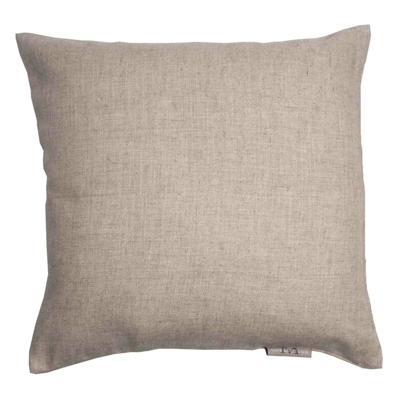 Madura Bellevue Throw Pillow Cover Color: Light Beige, Size: 15.6" x 15.75" - Image 0