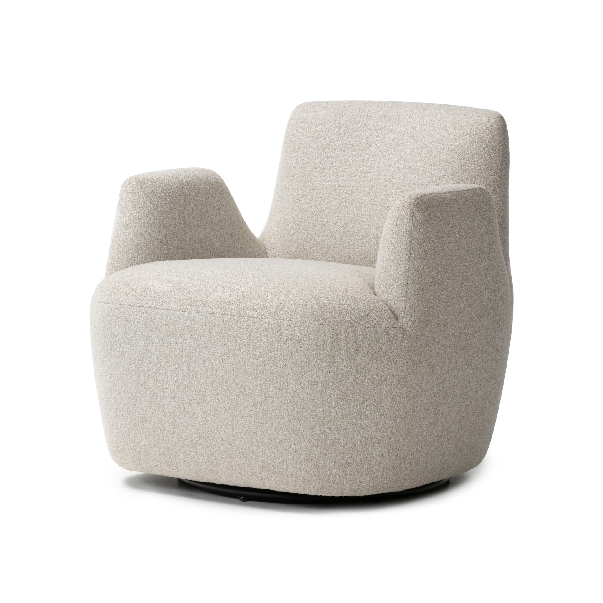 Reed Swivel Chair - Crete Pebble - Image 0