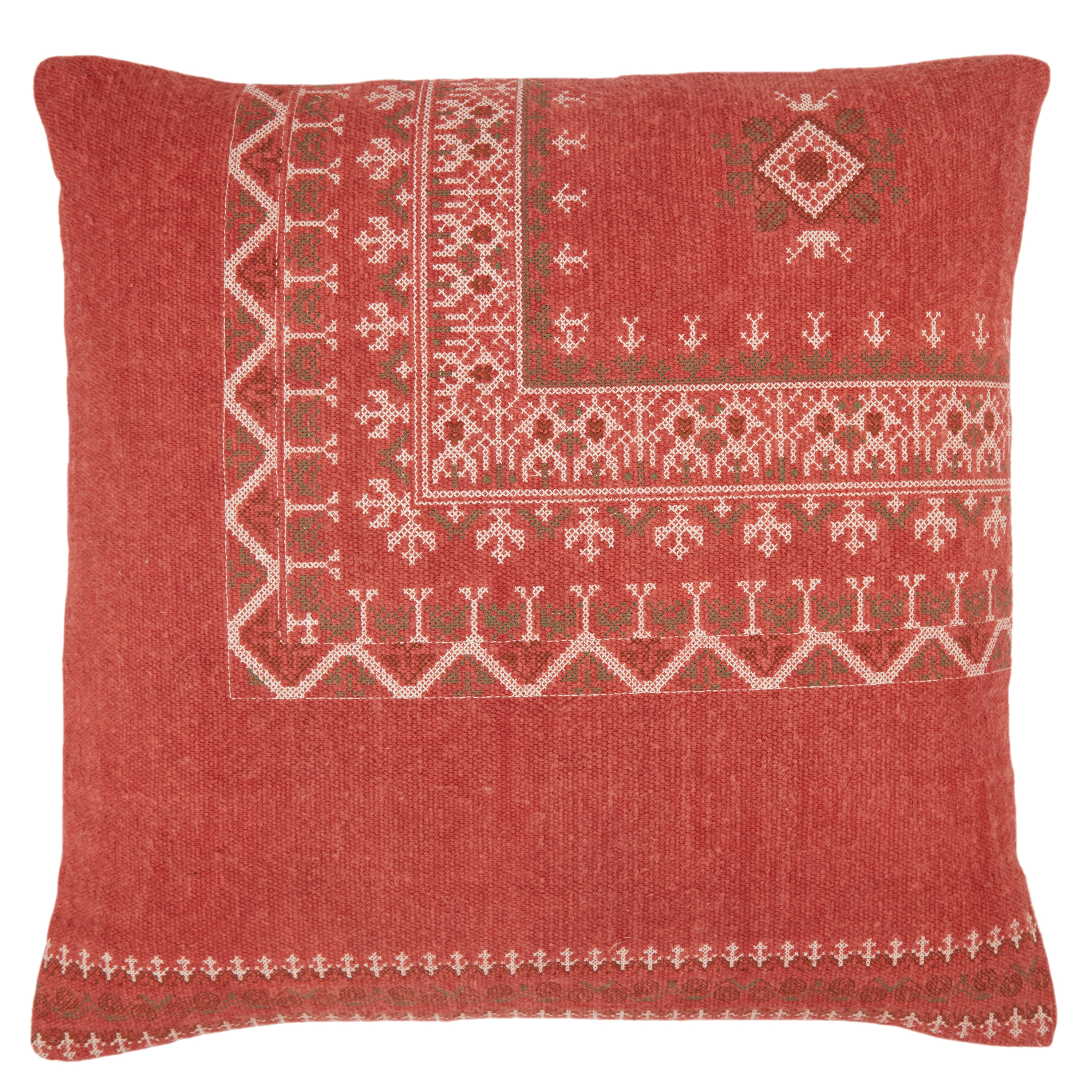 Design (US) Red 24"X24" Pillow - Image 0