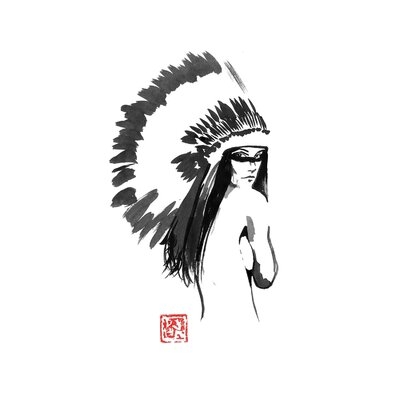 Squaw by Péchane - Wrapped Canvas Painting Print - Image 0