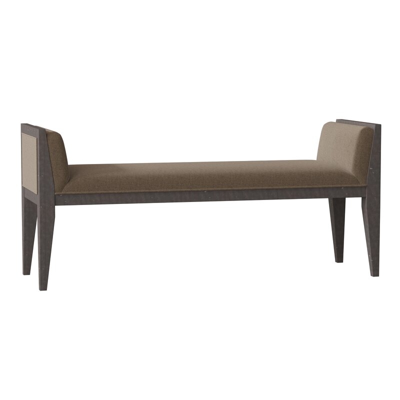 Fairfield Chair Inman Upholstered Bench Body Fabric: 8789 Bark, Frame Color: Charcoal - Image 0