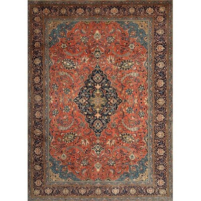 Oriental Red/Green Area Rug - Image 0