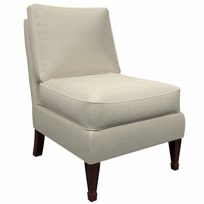 Annie Selke Home Eldorado 24"" Wide Polyester Slipper Chair - Image 0