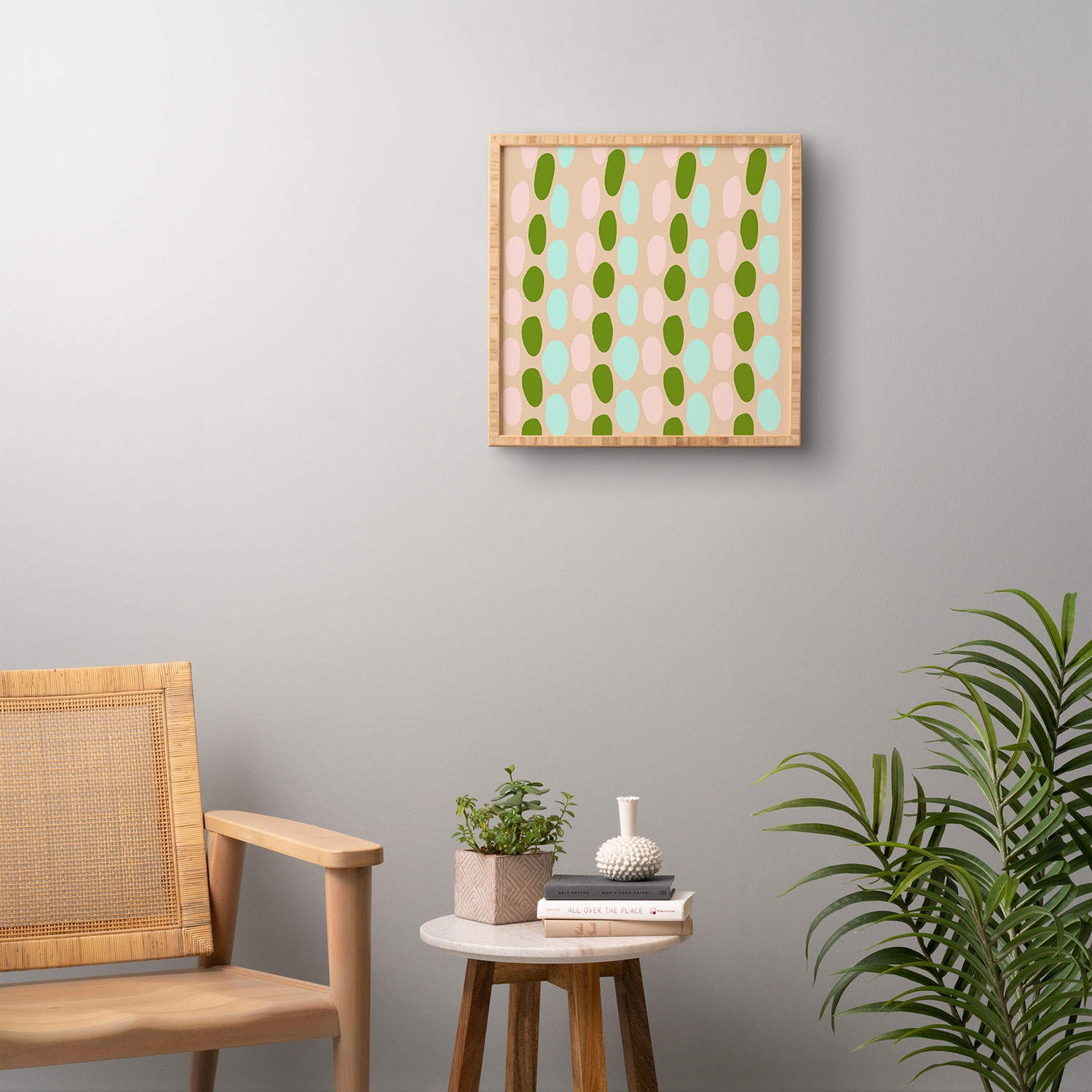 Jellybeans by SunshineCanteen - Framed Wall Art Bamboo 12" x 12" - Image 3