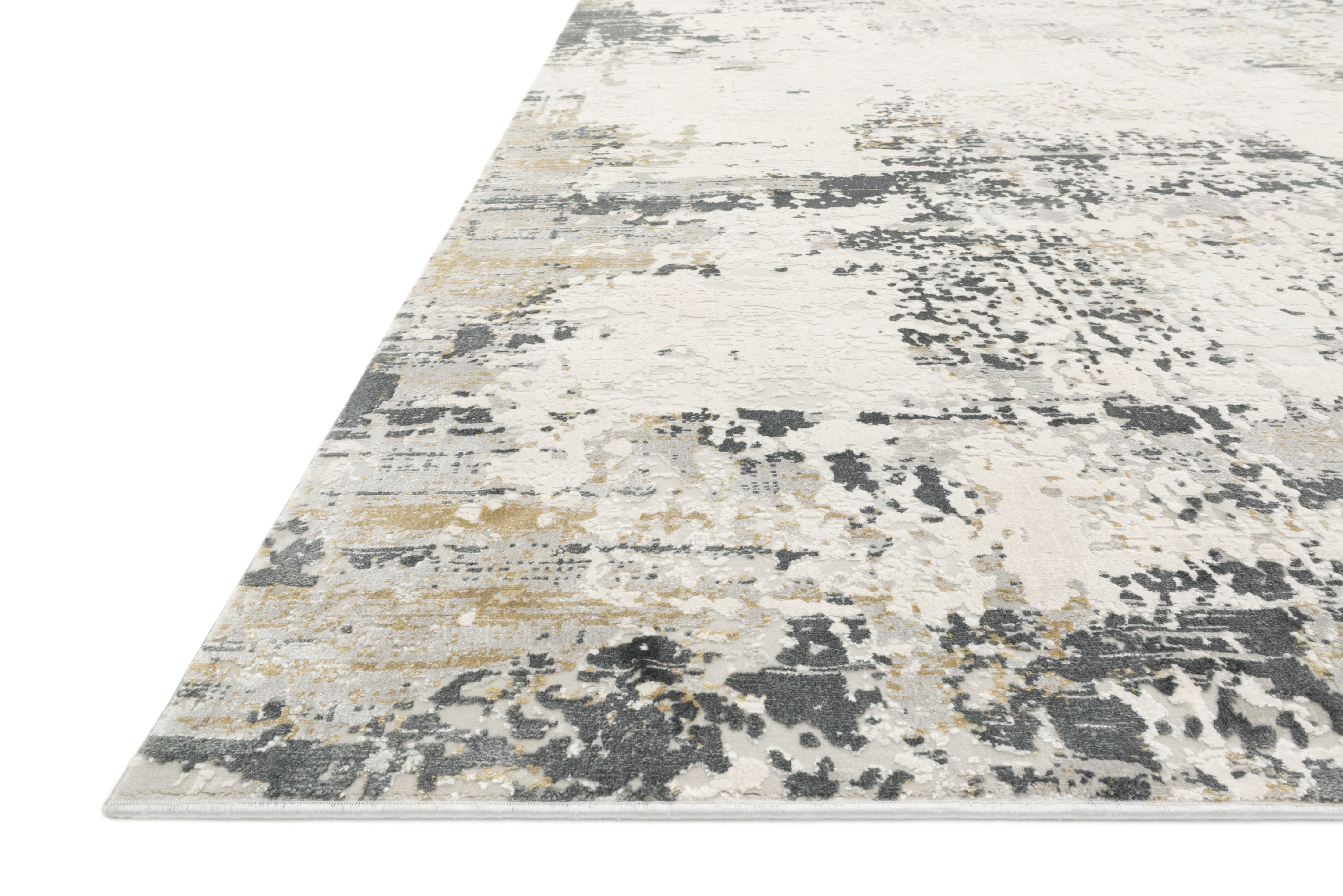 Loloi Sienne Ivory / Granite 18" x 18" Sample - Image 1