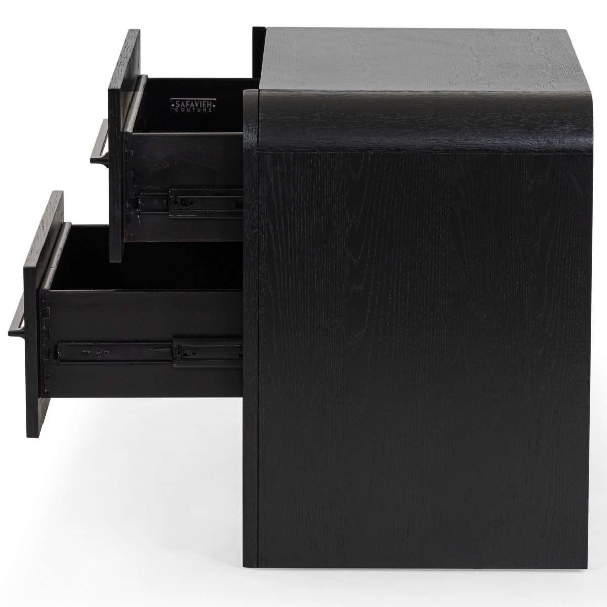 Katrina 2 Drawer Nightstand - Black/Black - Image 4