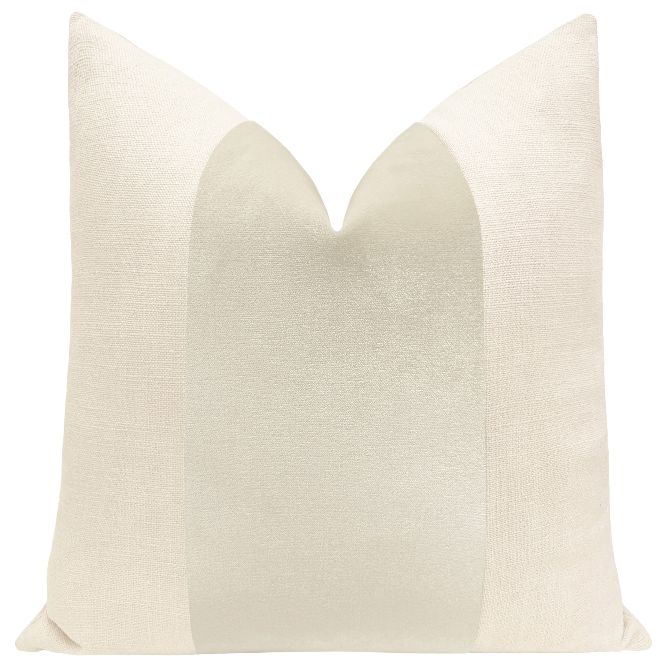 PANEL :: VENETIAN VELVET // ALABASTER - 20” X 26” STANDARD SHAM - Image 0