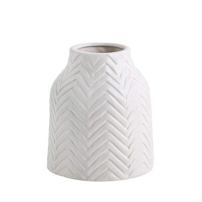 Ceramic Vases,White Ceramic Vase,Vase Pottery Vase Handmade Cute Flower Vase For Home Decor (Small) - Image 0