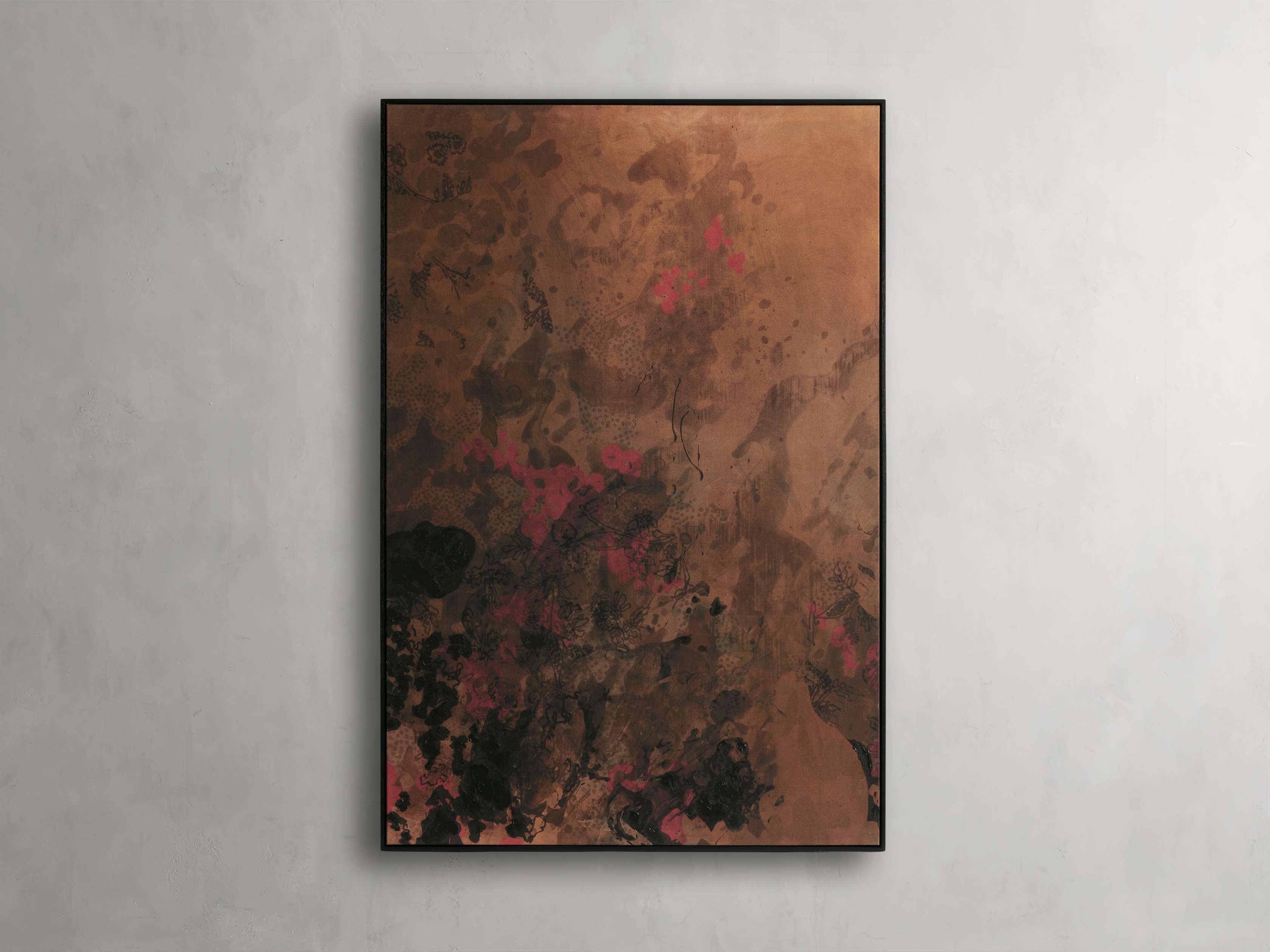 Botanical Shadows Ii Framed Print in Wood Brown - Image 0