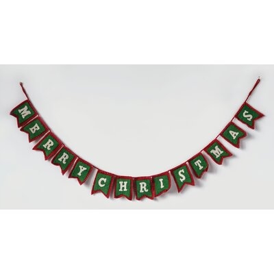 6' Green Red Phrases Novelty Garland - Image 0