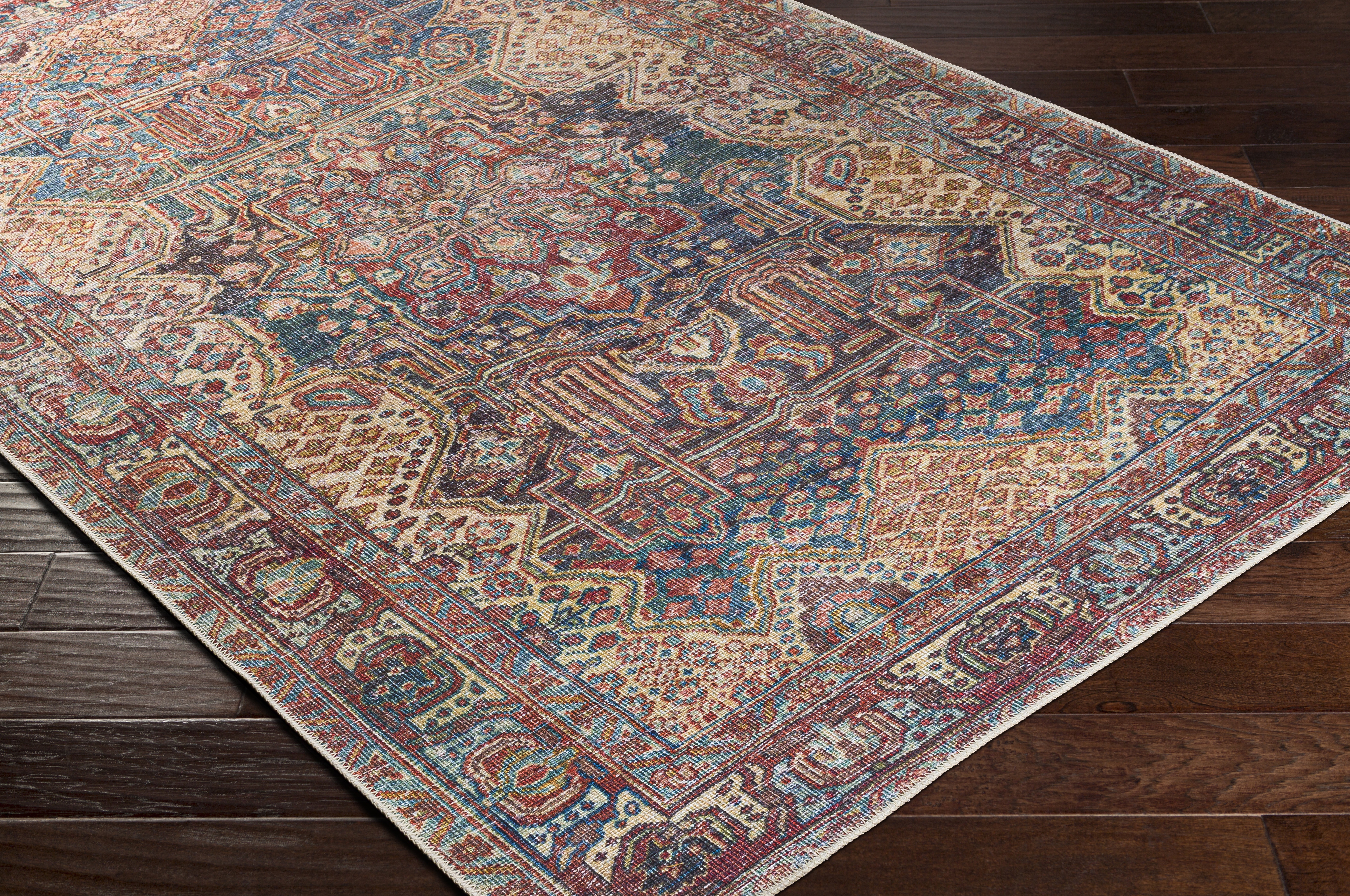 Livabliss Amelie Brown Indoor 6'7" x 9' Machine Woven Rug - Image 2