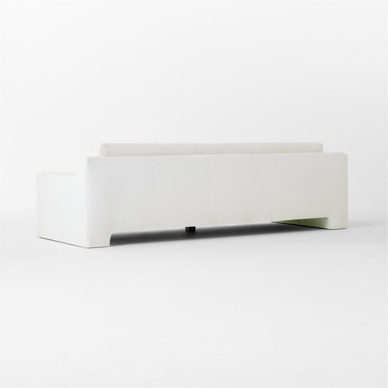 Durant 100" White Performance Fabric Sofa - Image 4