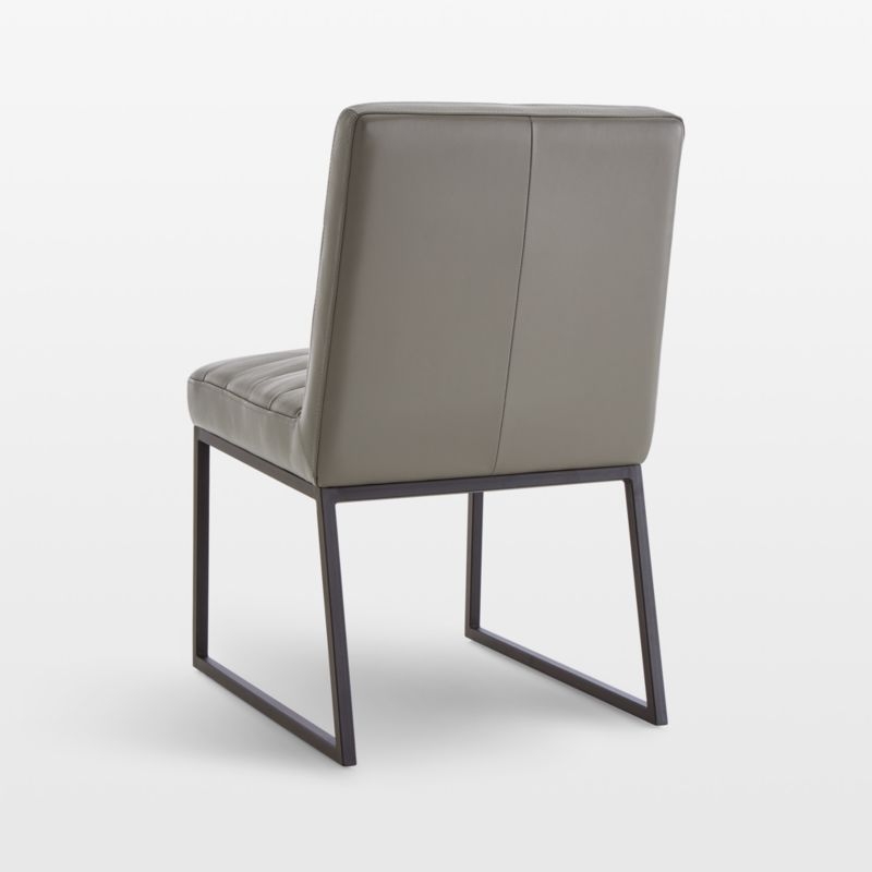 Channel Leather Side Chair - Image 2