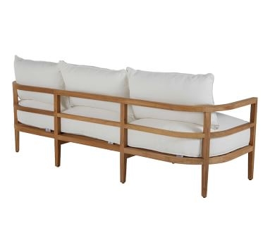 Oxeia Sofa Cushion, Sunbrella(R) - Outdoor Linen; Navy - Image 2