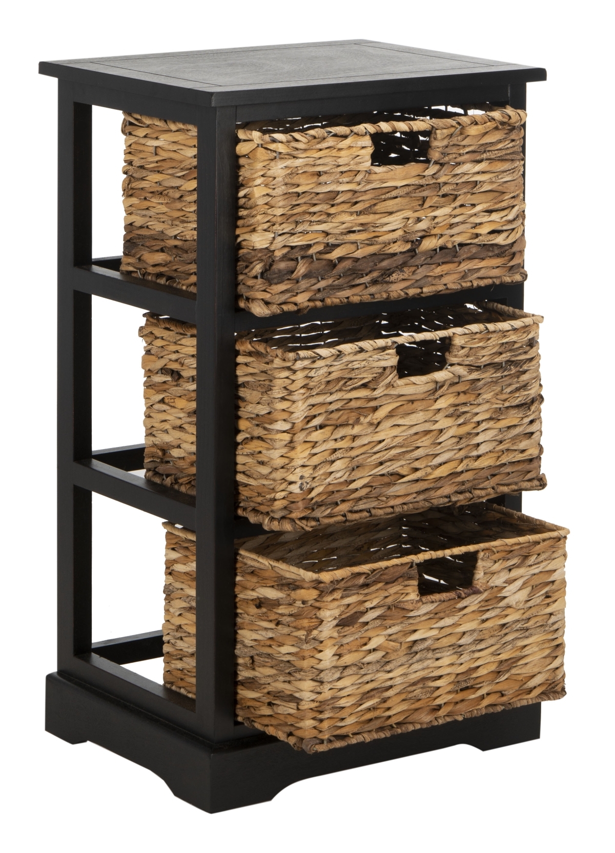 Halle Storage Side Table - Distressed Black - Safavieh - Image 4