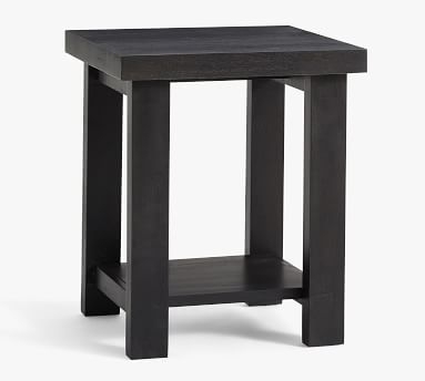 Reed End Table, Warm Black - Image 1