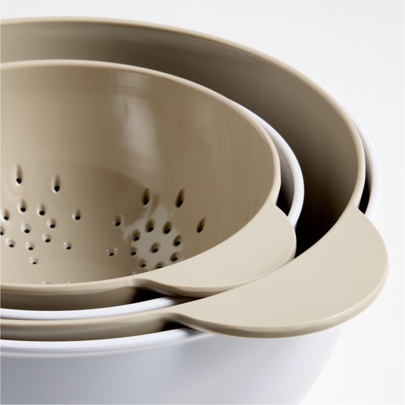 Crate & Barrel Nesting Bowls, Colanders and Lids, Set of 6 - Image 2