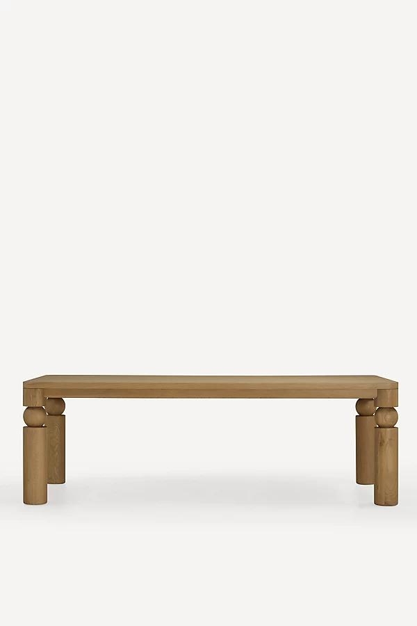 Cas Rectangular Turned Wood Dining Table - Image 0