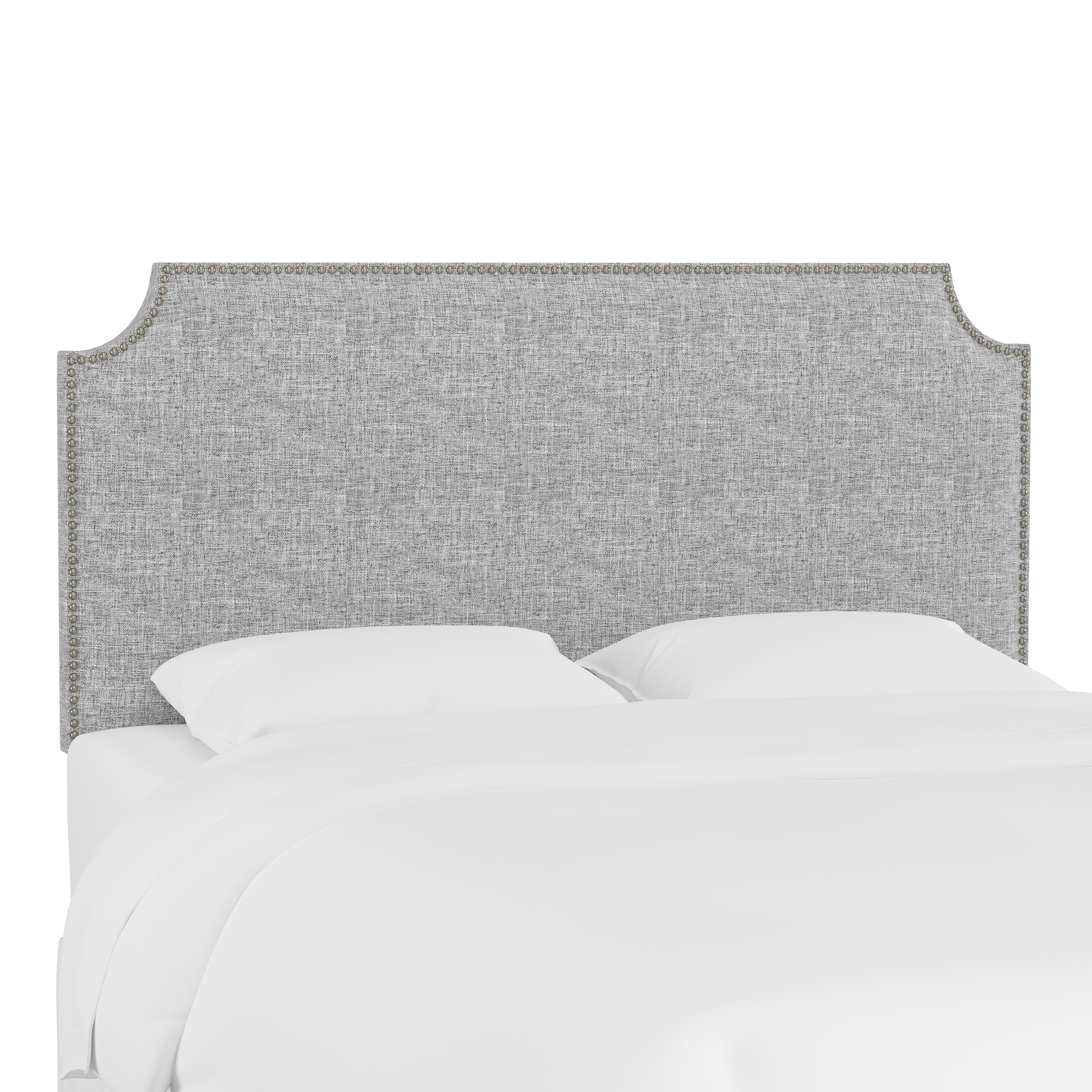 Queen Madison Headboard, Pewter Nailheads - Image 0