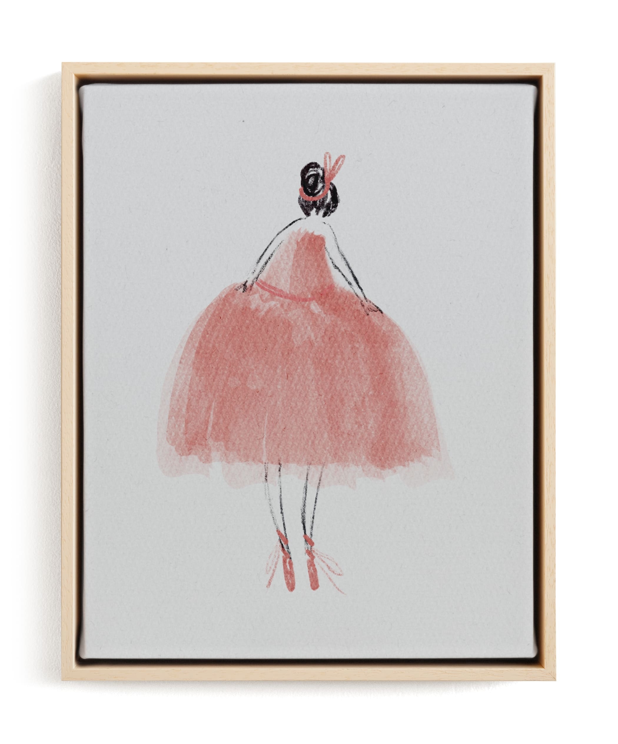 Painted Ballerina Children's Art Print - Image 0