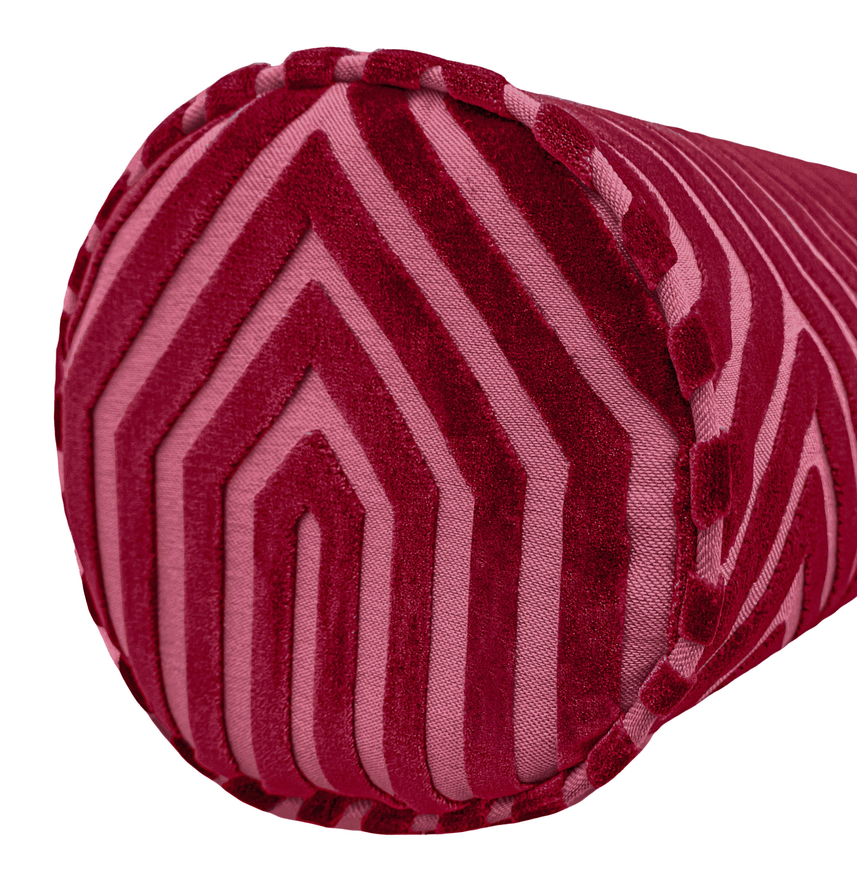 THE BOLSTER :: VANDERBILT VELVET // FUCHSIA | SCHUMACHER - TWIN // 9 " X 24" - Image 1