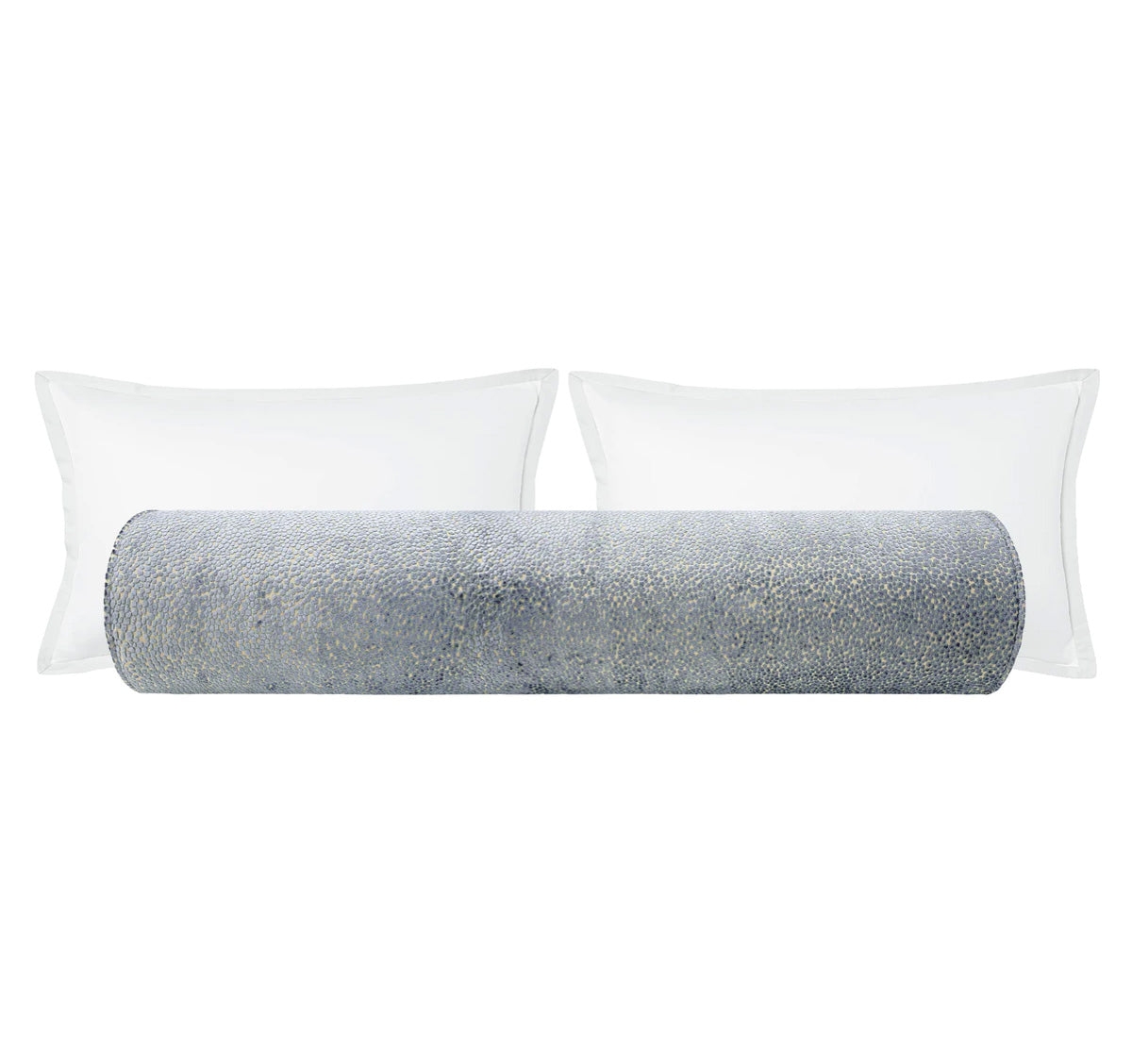THE BOLSTER :: COSMO CUT VELVET // DELFT - TWIN XL // 9" X 30" - Image 0