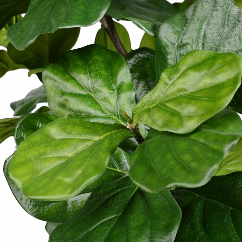 Artificial Fiddle leaf Fig Tree in Pot, 96" - Image 1