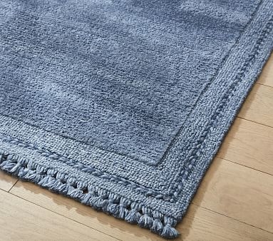 Stain Resistant Braided Border Rug, 3x5 Feet, Gray - Image 2
