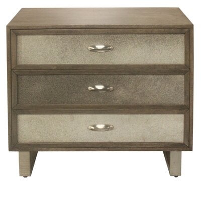 Kupang 3 Drawer Cowhide Accent Chest - Image 0