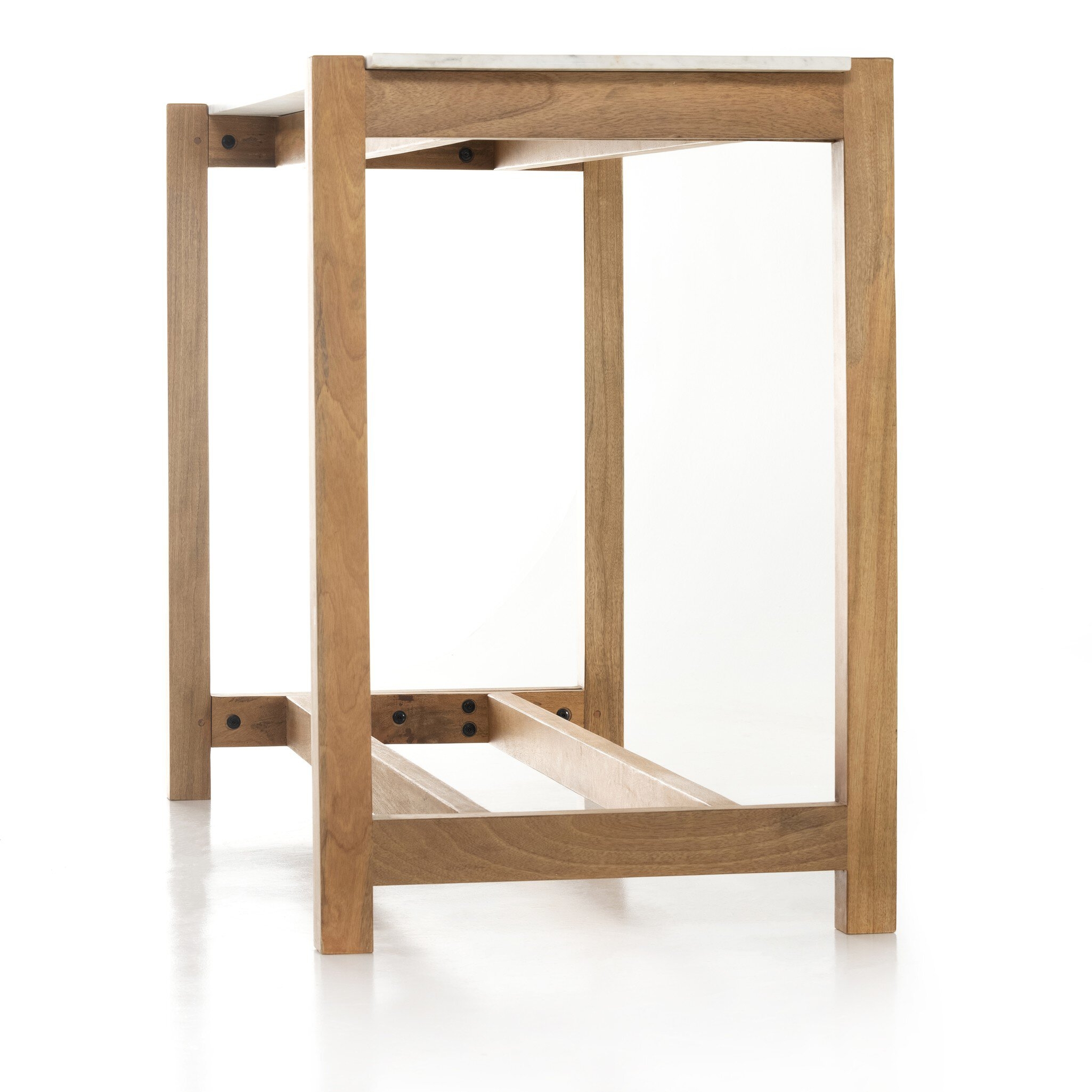 Scout Bar + Counter Table - Polished White Marble - Image 3