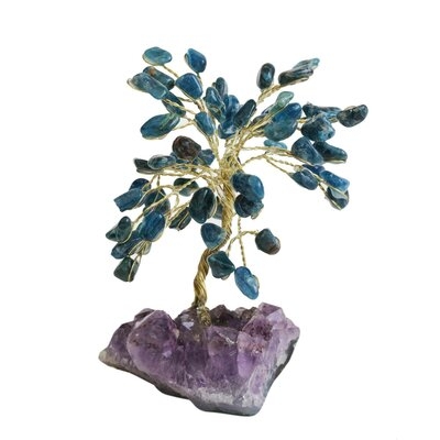 Andor Oceanic Leaves Apatite Gemstone Tree - Image 0
