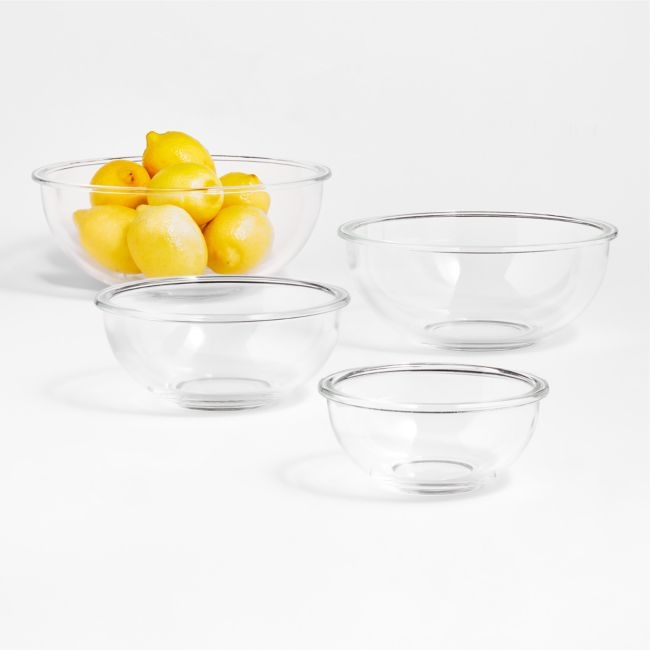Nesting Glass Mixing Bowls, Set of 4 - Image 0