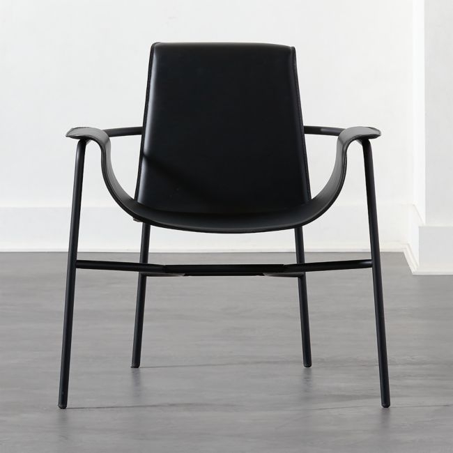Gemini Black Lounge Chair - Image 0
