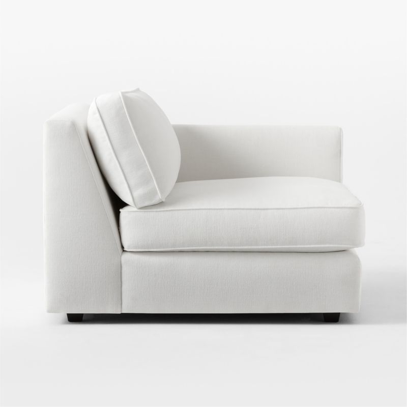 Malea White Performance Fabric Right-Arm Chair - Image 3