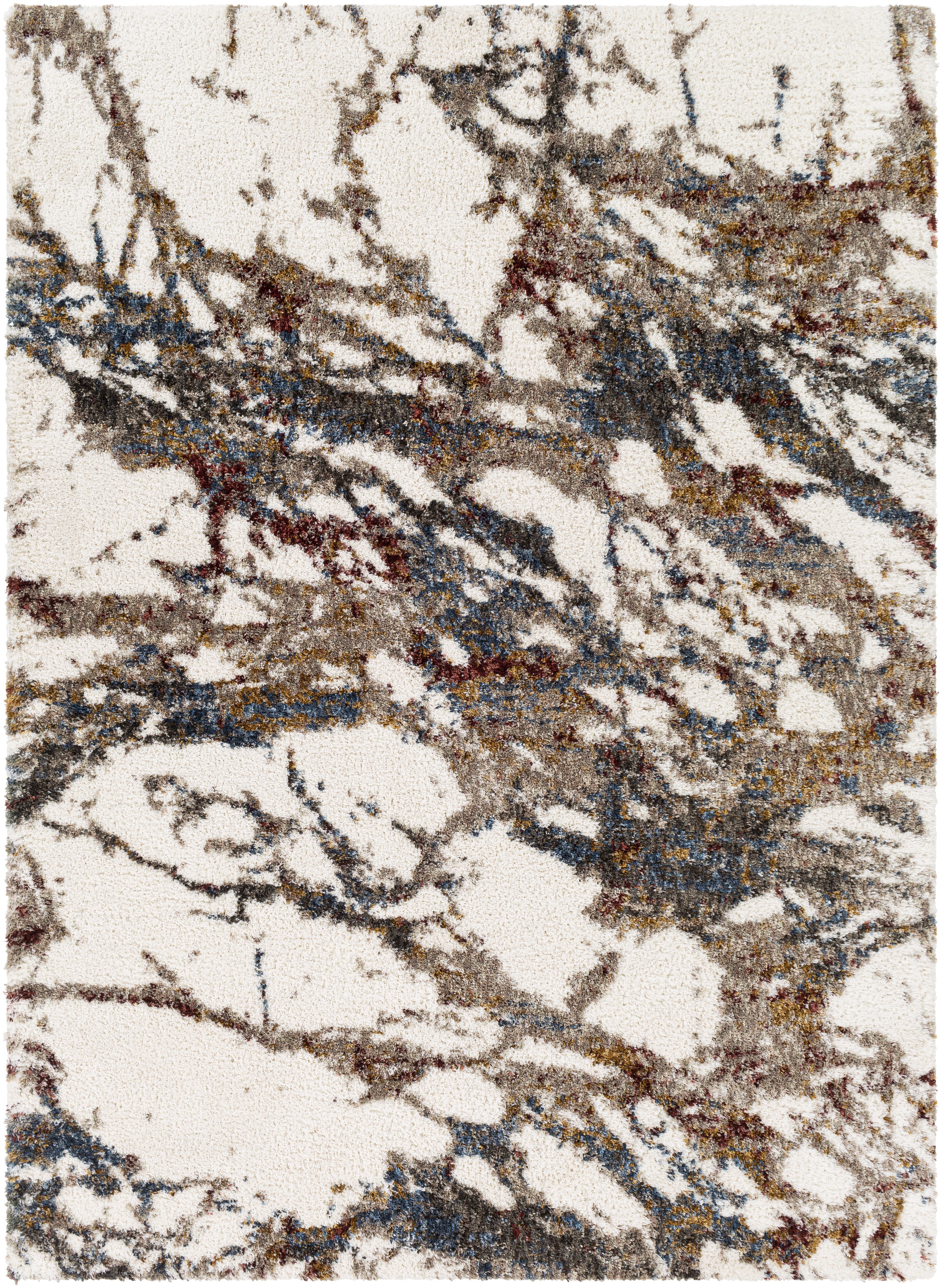 Celestial Shag Beige Indoor 7'10" x 10' Machine Woven Rug - Image 0