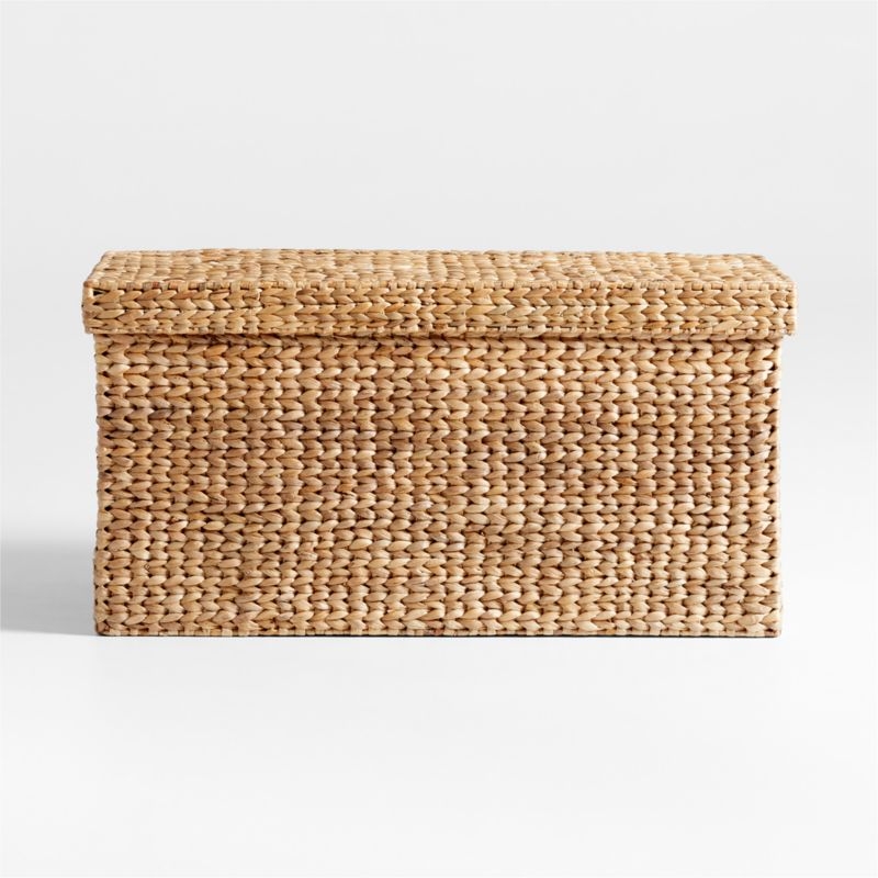 Wonderful Wicker Natural Woven Kids Toy Box with Lid - Image 3