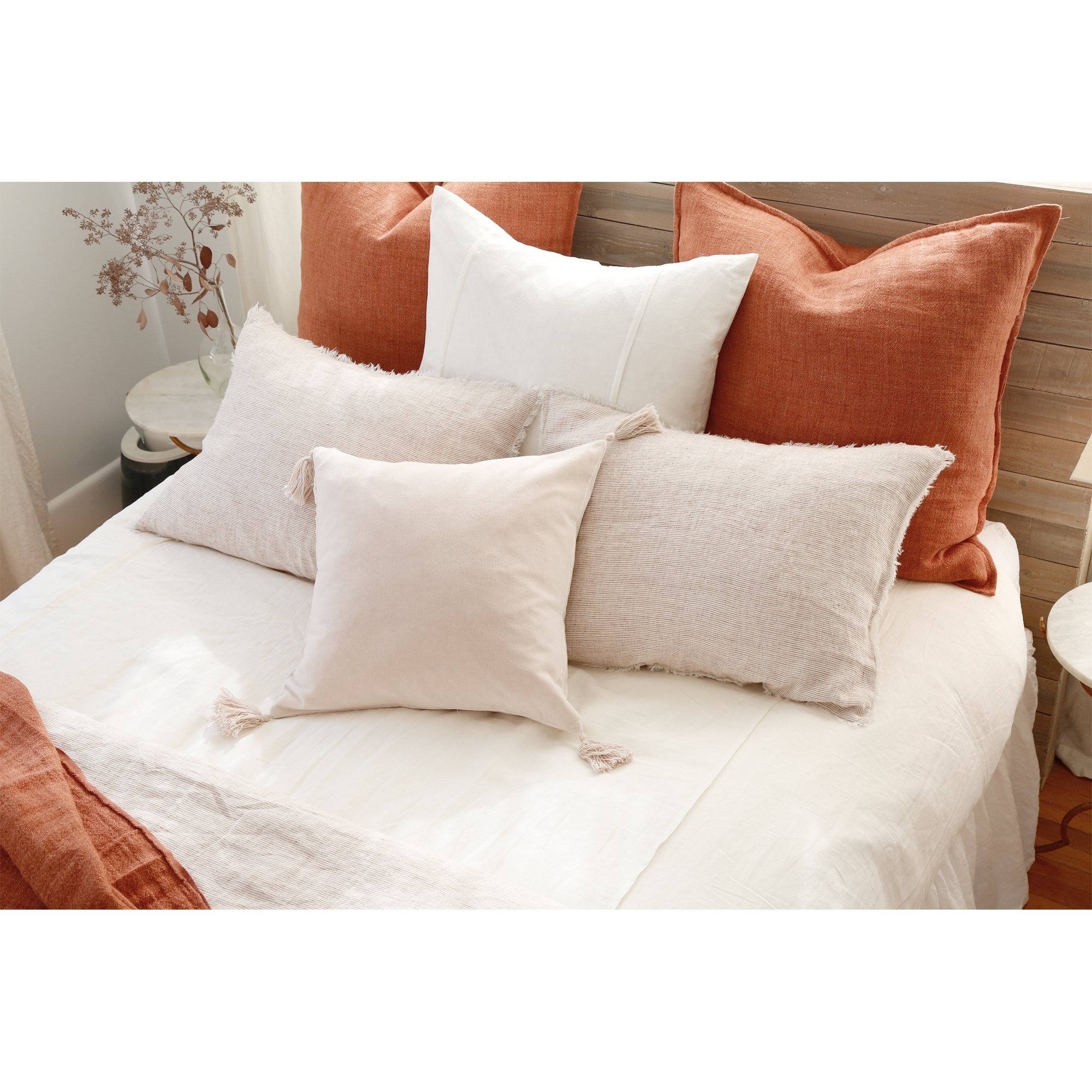 Montauk 28" x 36" Oversized Pillow, Terracotta by Pom Pom at Home - Image 1