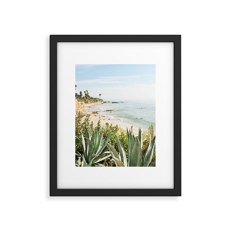Laguna Coast by Bree Madden - Framed Art Print Modern Black 24" x 36" - Image 0