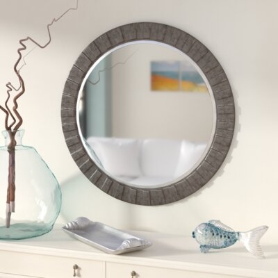 Mathieson Round Resin Accent Mirror - Image 0
